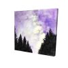 Purple starry sky - 08x08 Print on canvas