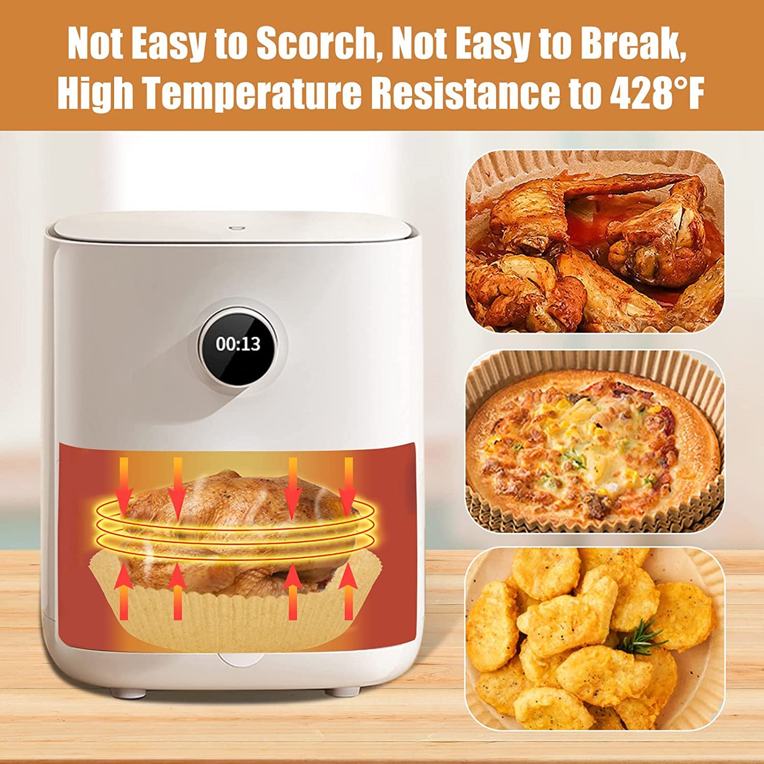 Dropship Air Fryer Disposable Paper Liner Non-stick Disposable