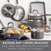 13 Piece Gray Shimmer Aluminum Nonstick Cookware Set
