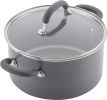 13 Piece Gray Shimmer Aluminum Nonstick Cookware Set