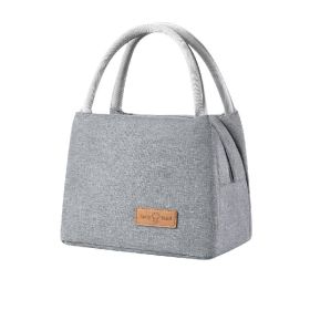 Lunch Bag Tote Bag Lunch Bag for Women Lunch Box Insulated Lunch Container (Color: Grey)